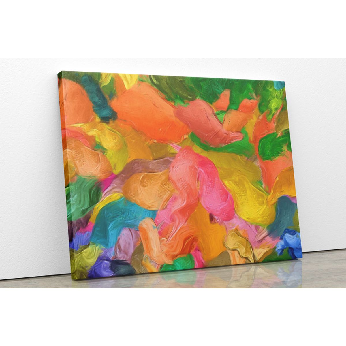 TAYRONA STORE - Cuadro En Lienzo Para La Sala Abstracto 161 75x60cm