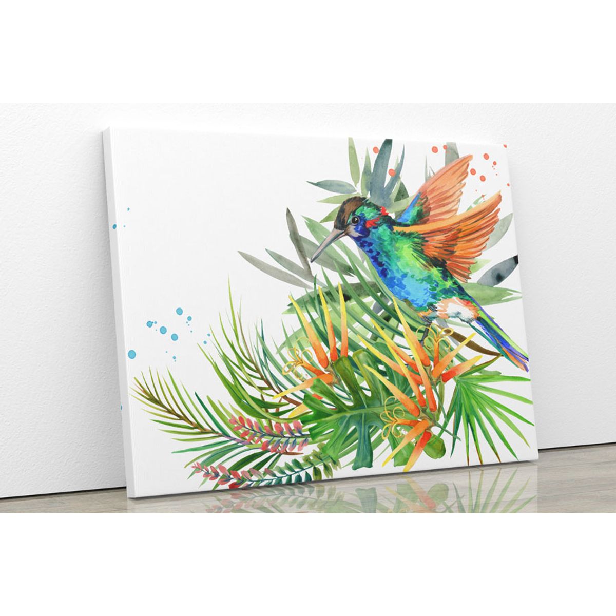 TAYRONA STORE - Cuadro En Lienzo Para La Sala Colibri 02 50x40cm