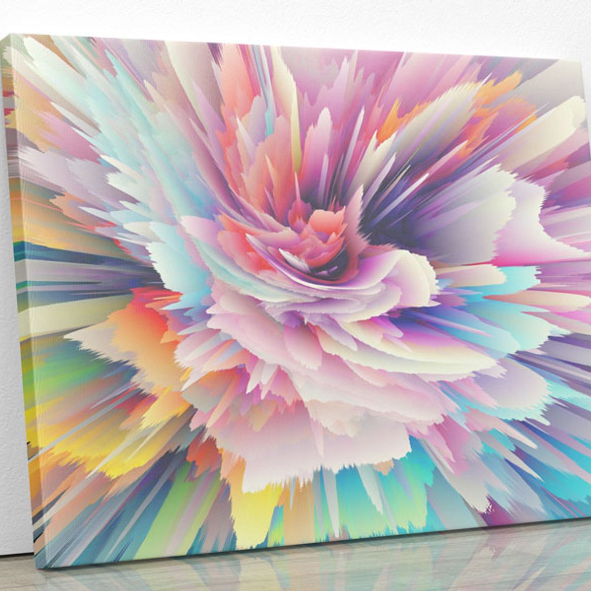 TAYRONA STORE - Cuadro En Lienzo Para La Sala Abstracto 163 100x80cm