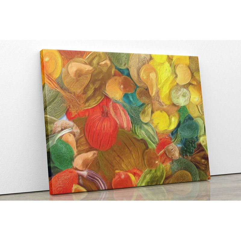 TAYRONA STORE - Cuadro En Lienzo Para La Sala Abstracto 166 50x40cm