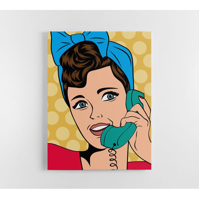 TAYRONA STORE - Cuadro En Lienzo Para La Sala Comic 02 30x40cm