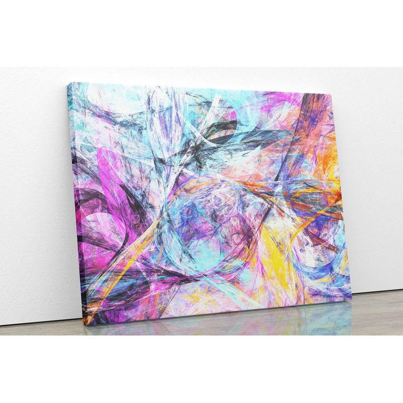 TAYRONA STORE - Cuadro En Lienzo Para La Sala Abstracto 174 100x80cm