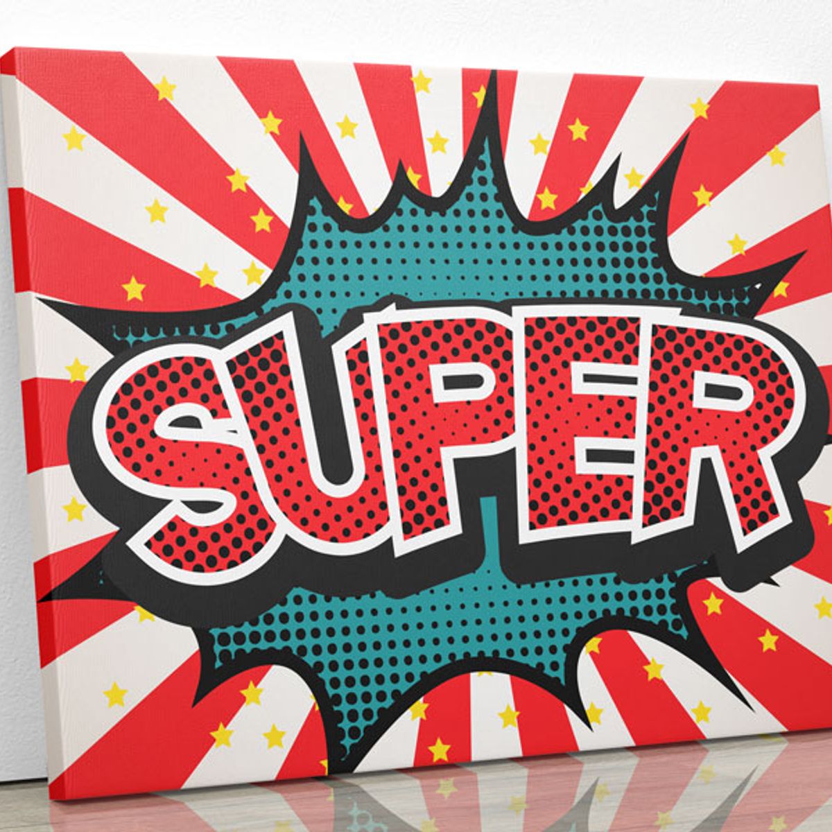 TAYRONA STORE - Cuadro En Lienzo Para La Sala Comic 09 125x100cm