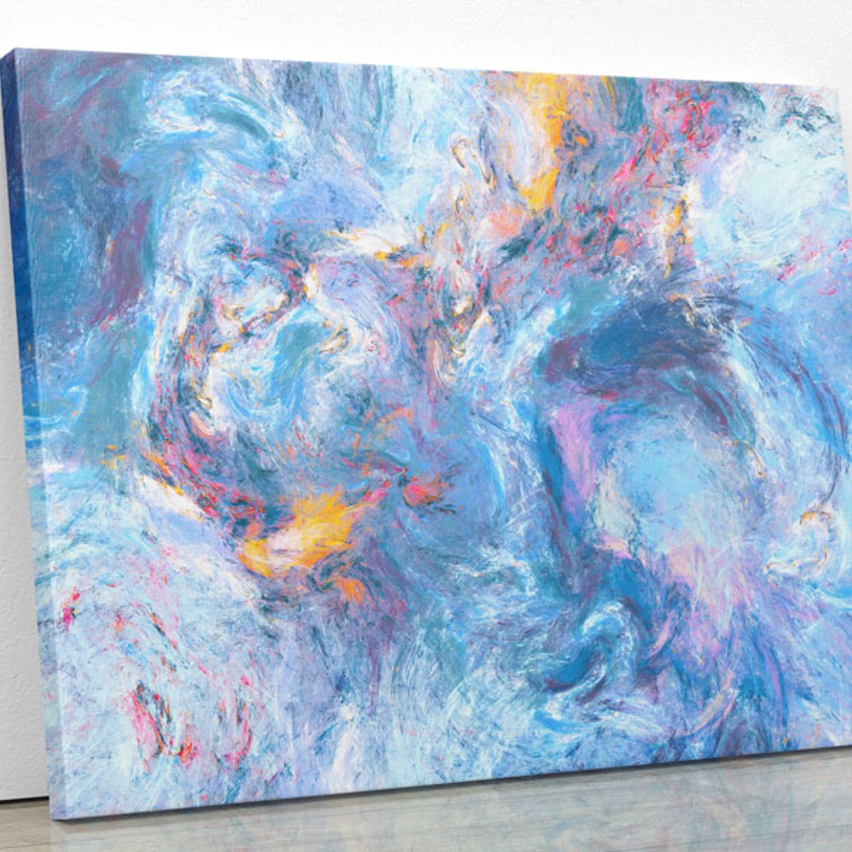 TAYRONA STORE - Cuadro En Lienzo Para La Sala Abstracto 183 100x80cm