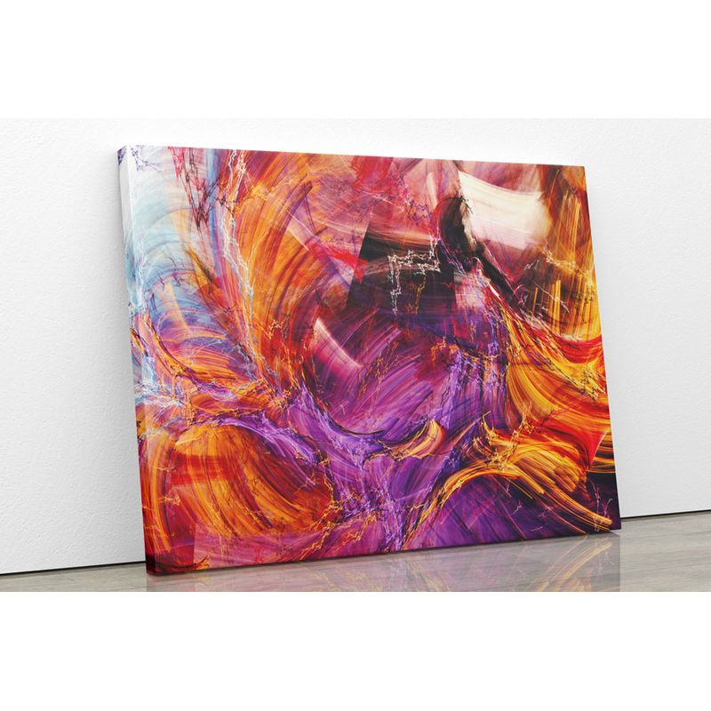 TAYRONA STORE - Cuadro En Lienzo Para La Sala Abstracto 182 50x40cm