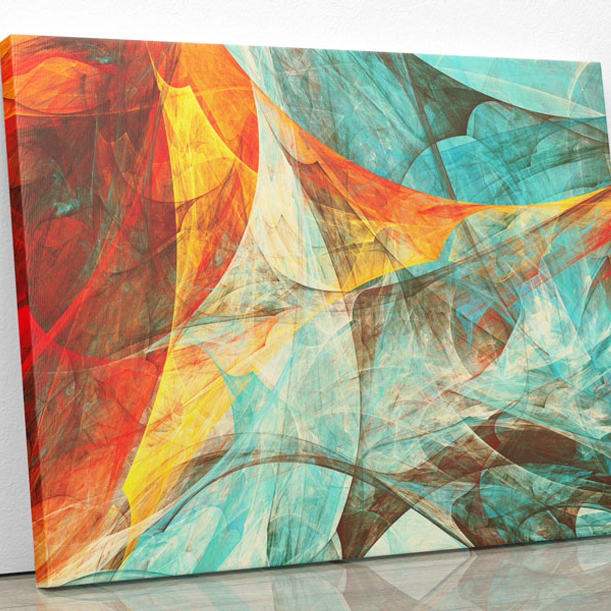 TAYRONA STORE - Cuadro En Lienzo Para La Sala Abstracto 184 75x60cm