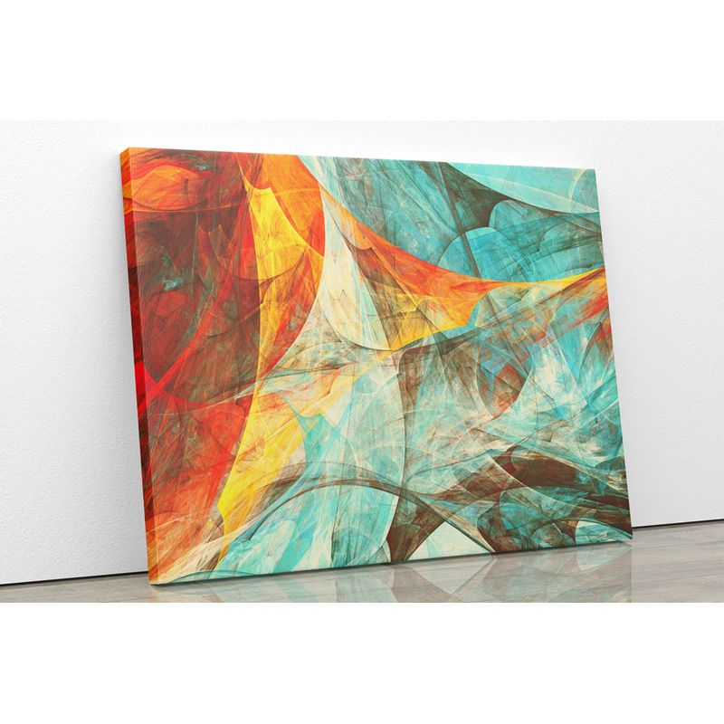 TAYRONA STORE - Cuadro En Lienzo Para La Sala Abstracto 184 50x40cm