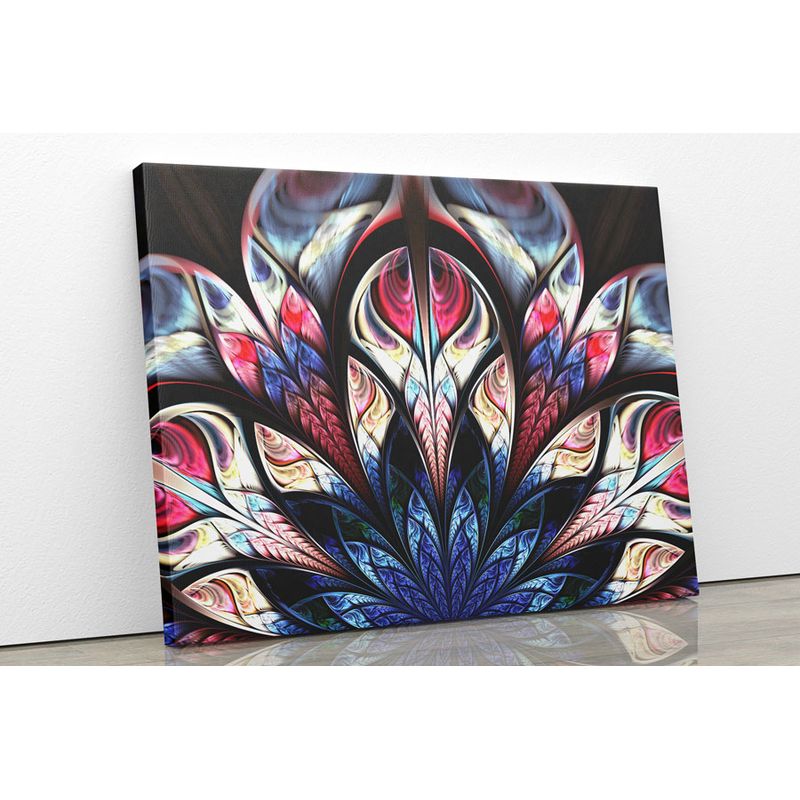 TAYRONA STORE - Cuadro En Lienzo Para La Sala Abstracto 187 100x80cm