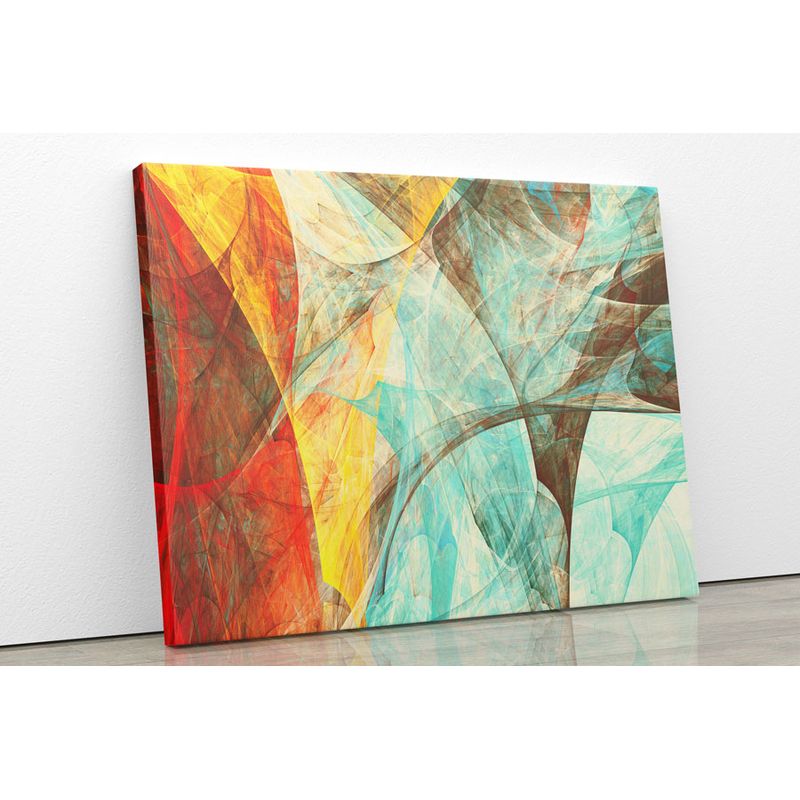 TAYRONA STORE - Cuadro En Lienzo Para La Sala Abstracto 190 75x60cm