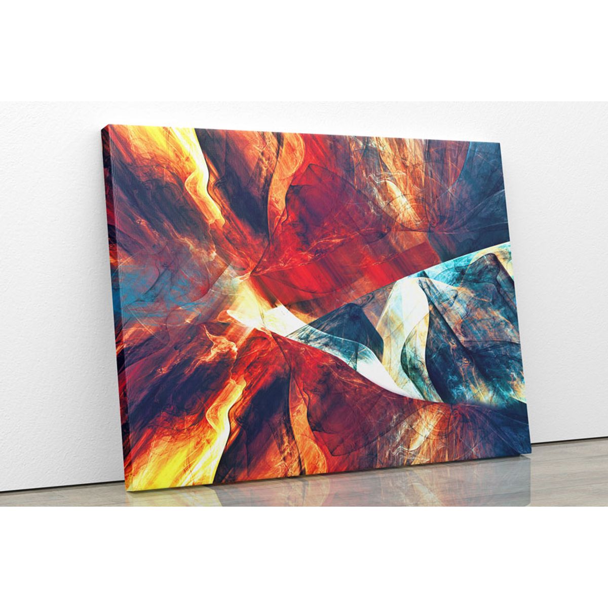 TAYRONA STORE - Cuadro En Lienzo Para La Sala Abstracto 191 100x80cm