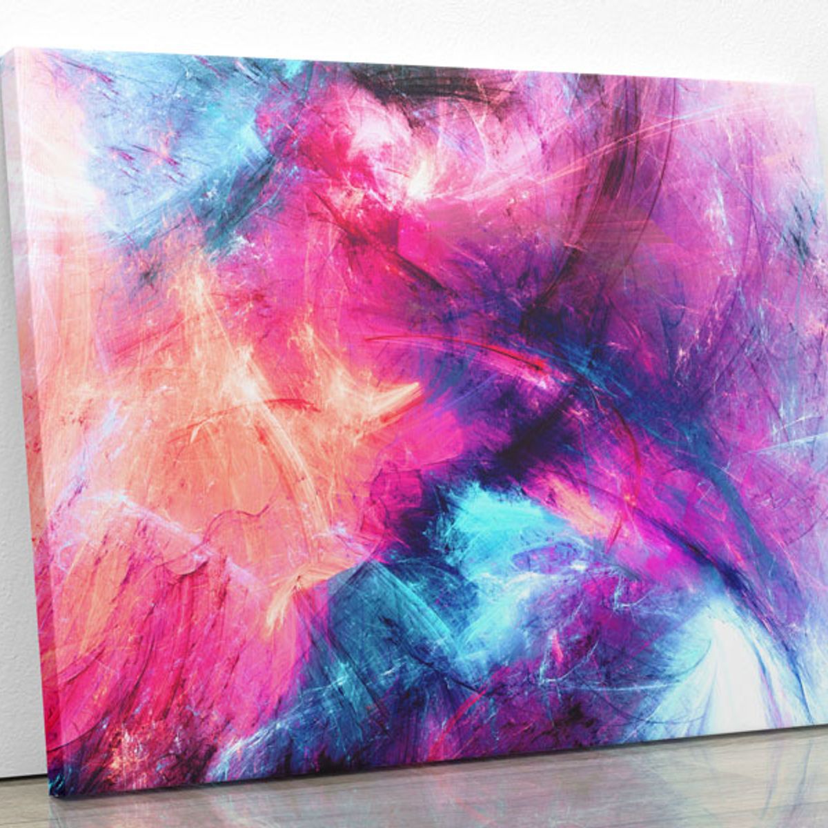 TAYRONA STORE - Cuadro En Lienzo Para La Sala Abstracto 193 100x80cm
