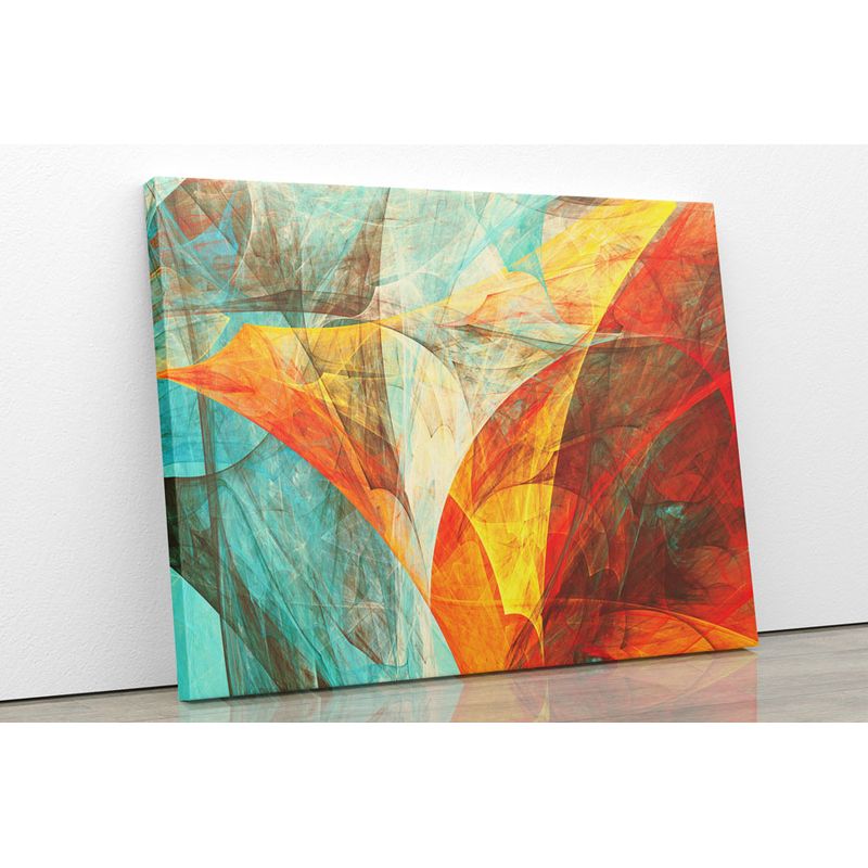 TAYRONA STORE - Cuadro En Lienzo Para La Sala Abstracto 194 75x60cm