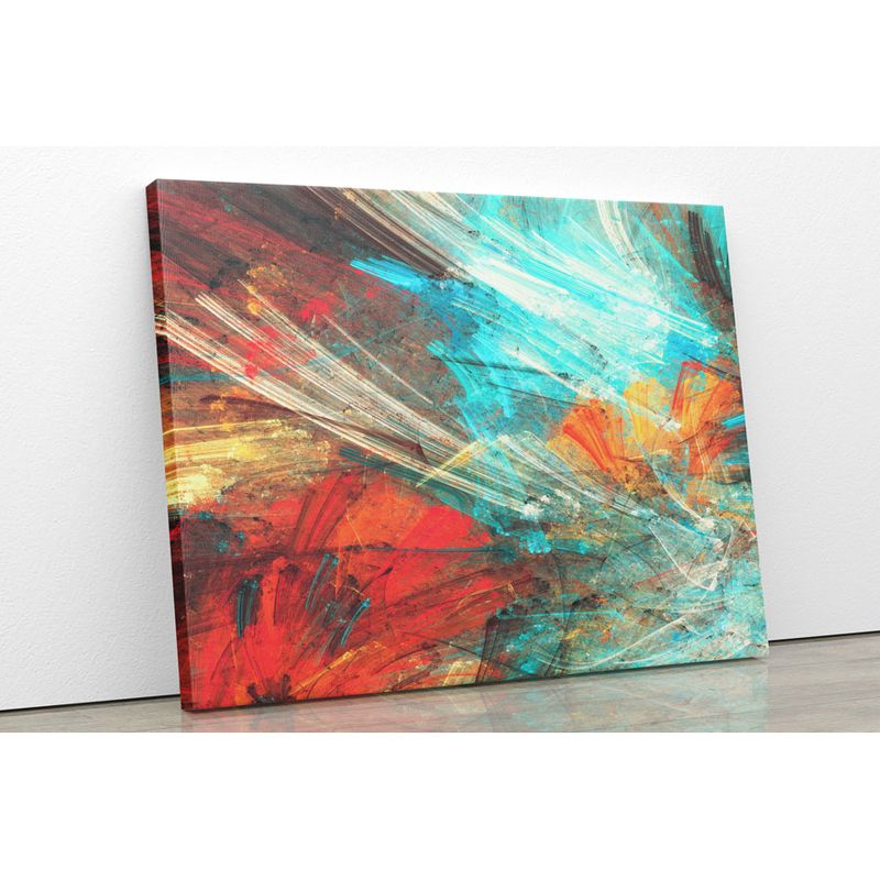 TAYRONA STORE - Cuadro En Lienzo Para La Sala Abstracto 196 150x120cm