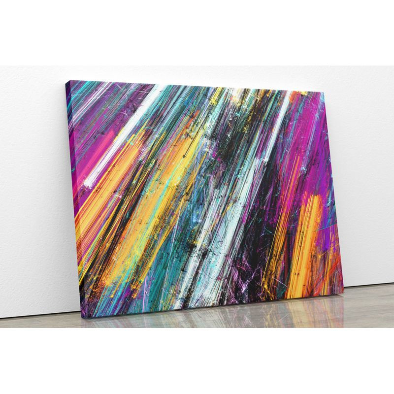 TAYRONA STORE - Cuadro En Lienzo Para La Sala Abstracto 200 75x60cm