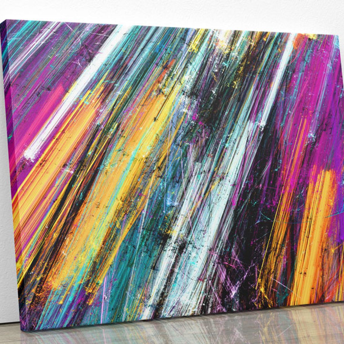 TAYRONA STORE - Cuadro En Lienzo Para La Sala Abstracto 200 150x120cm