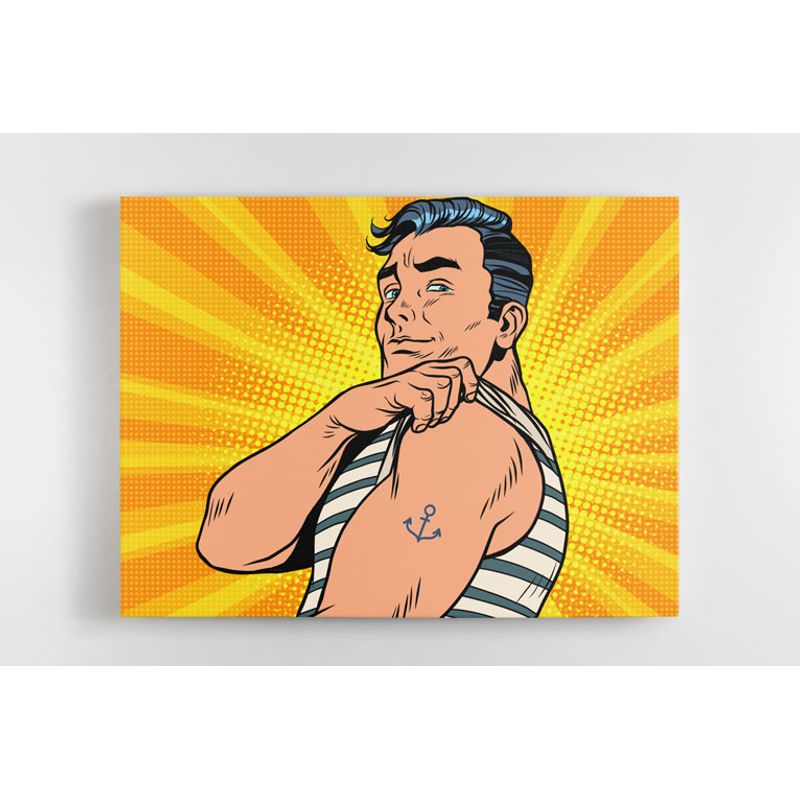 TAYRONA STORE - Cuadro En Lienzo Para La Sala Comic 52 80x60cm