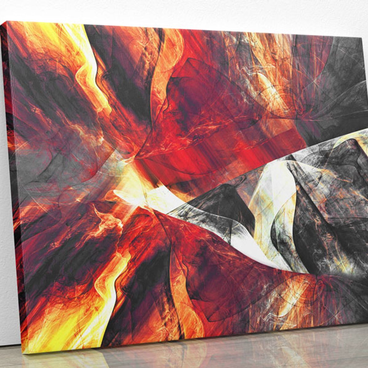 TAYRONA STORE - Cuadro En Lienzo Para La Sala Abstracto 203 100x80cm