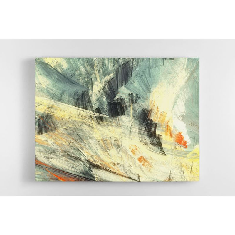 TAYRONA STORE - Cuadro En Lienzo Para La Sala Abstracto 216 75x60cm