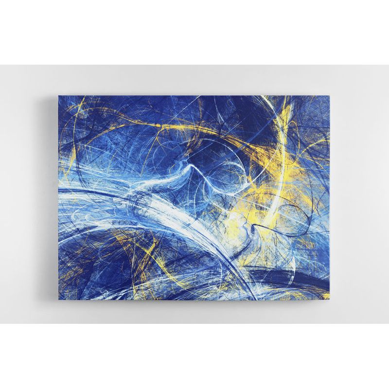 TAYRONA STORE - Cuadro En Lienzo Para La Sala Abstracto 217 75x60cm