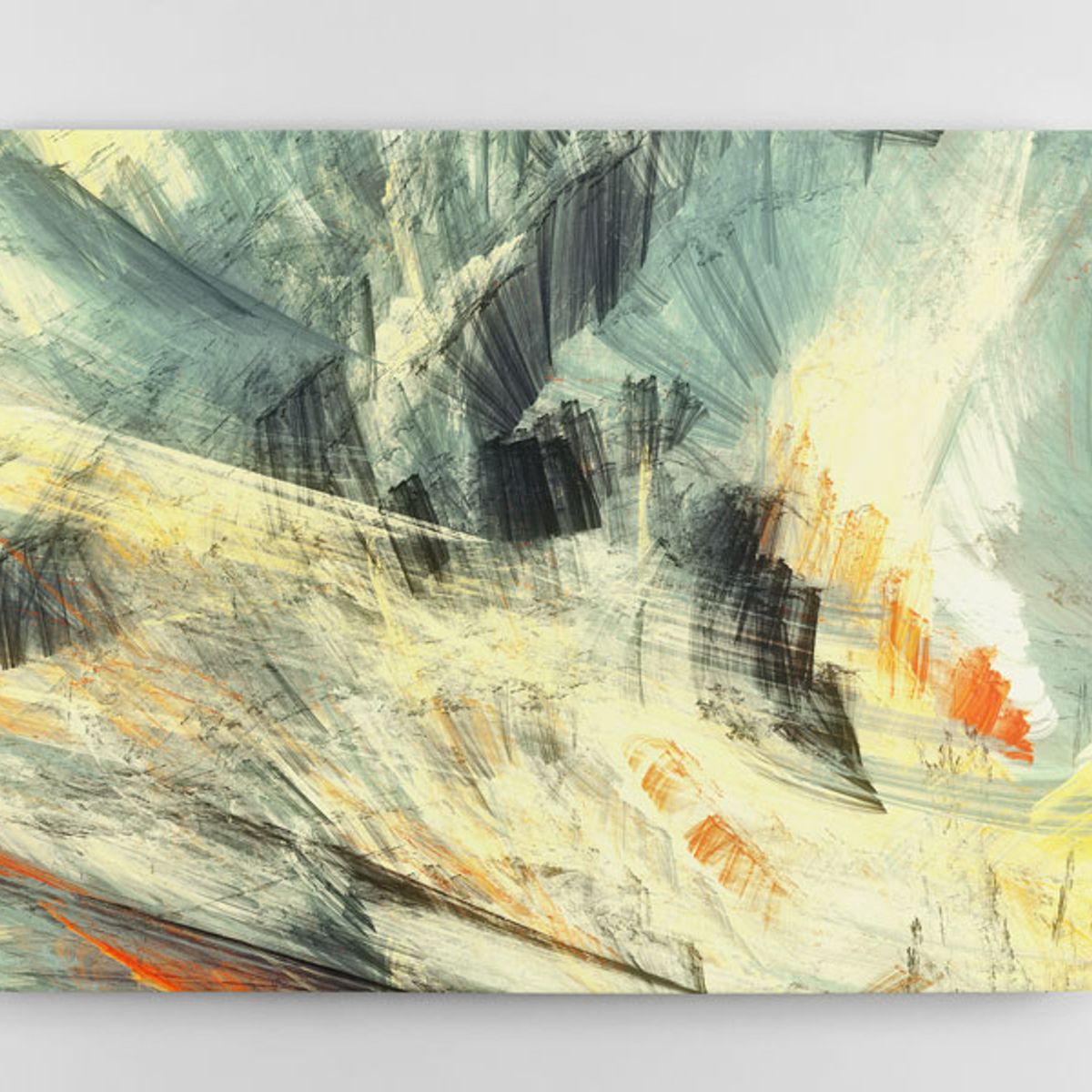 TAYRONA STORE - Cuadro En Lienzo Para La Sala Abstracto 216 100x80cm