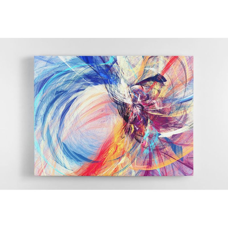 TAYRONA STORE - Cuadro En Lienzo Para La Sala Abstracto 215 75x60cm