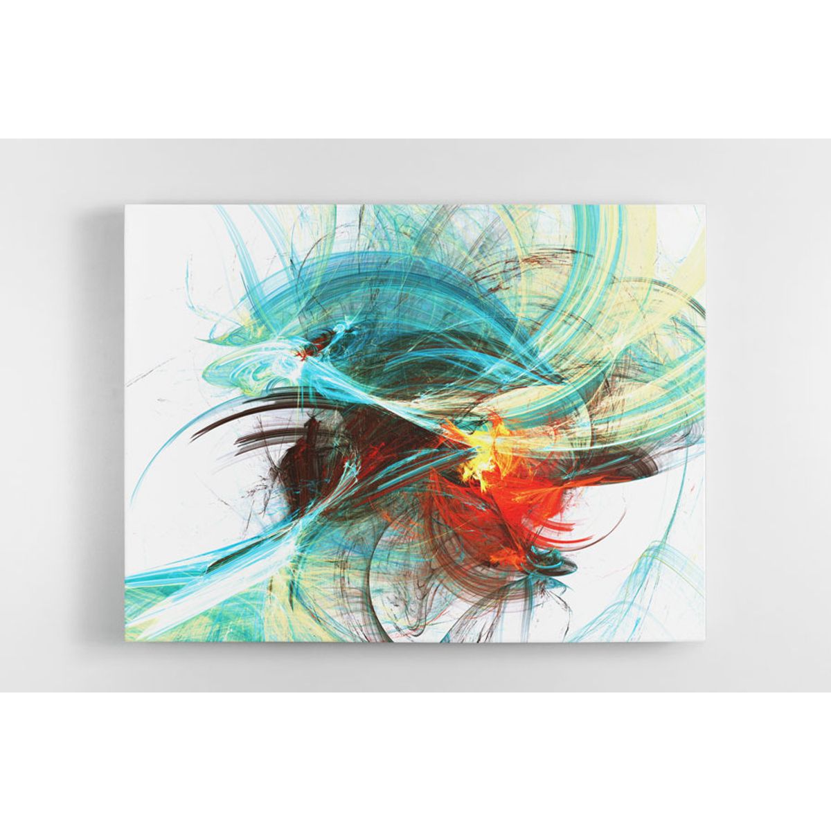 TAYRONA STORE - Cuadro En Lienzo Para La Sala Abstracto 214 100x80cm