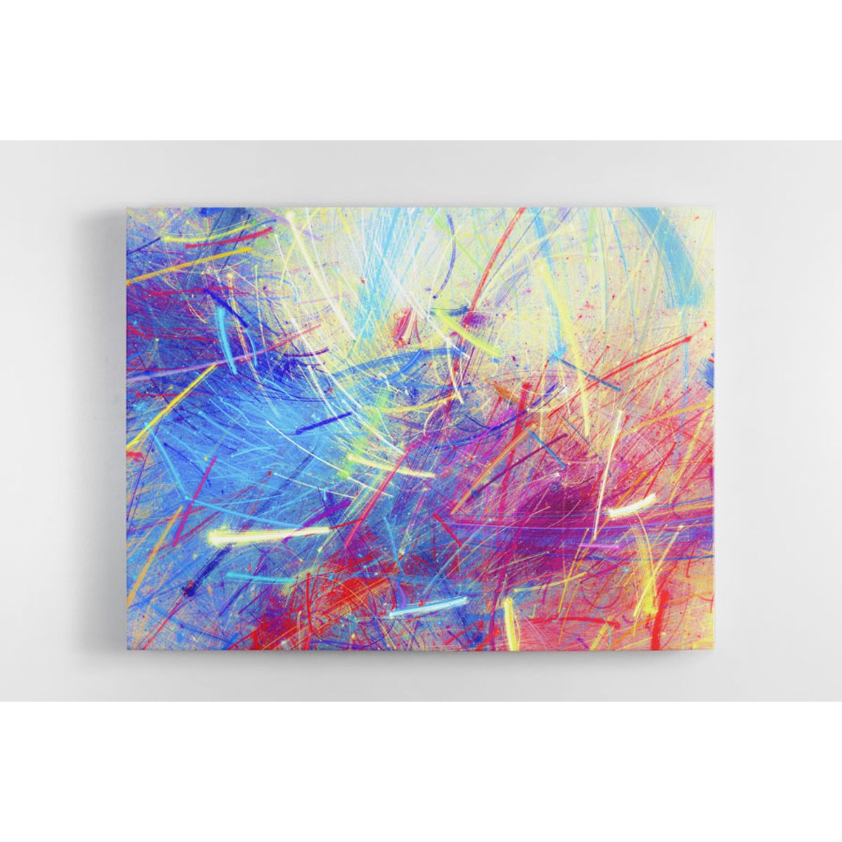 TAYRONA STORE - Cuadro En Lienzo Para La Sala Abstracto 234 50x40cm