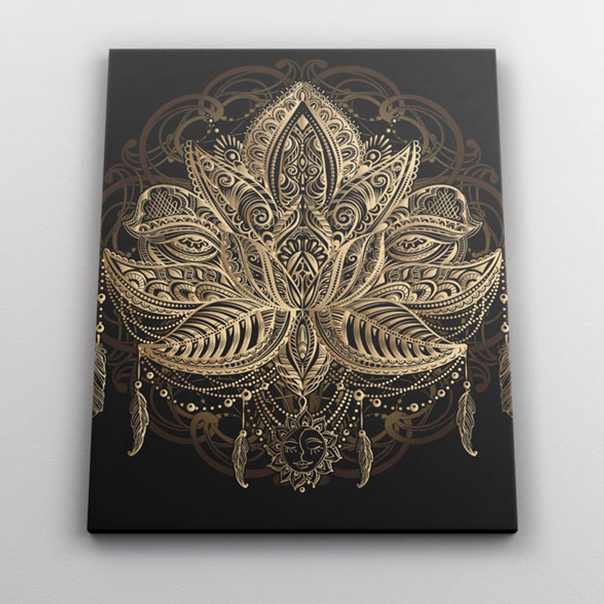 TAYRONA STORE - Cuadro En Lienzo Para La Sala Flor De Loto 02 60x80cm