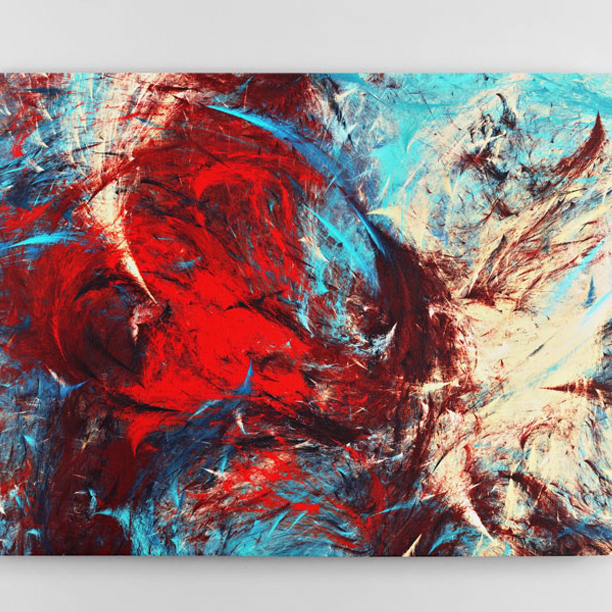 TAYRONA STORE - Cuadro En Lienzo Para La Sala Abstracto 225 100x80cm