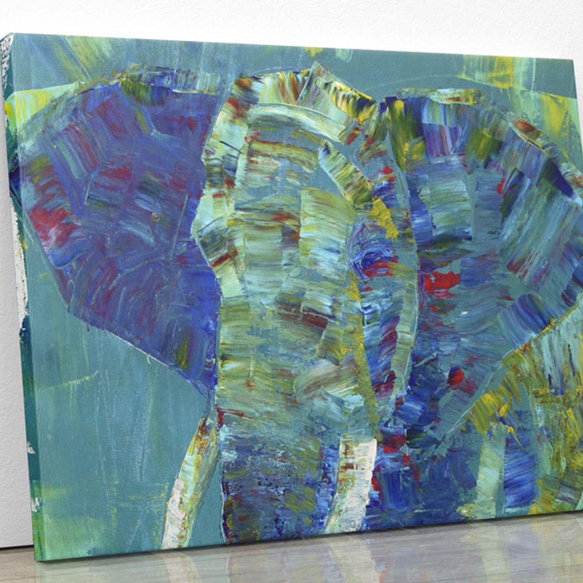 TAYRONA STORE - Cuadro En Lienzo Para La Sala Elefante 09 40x30cm