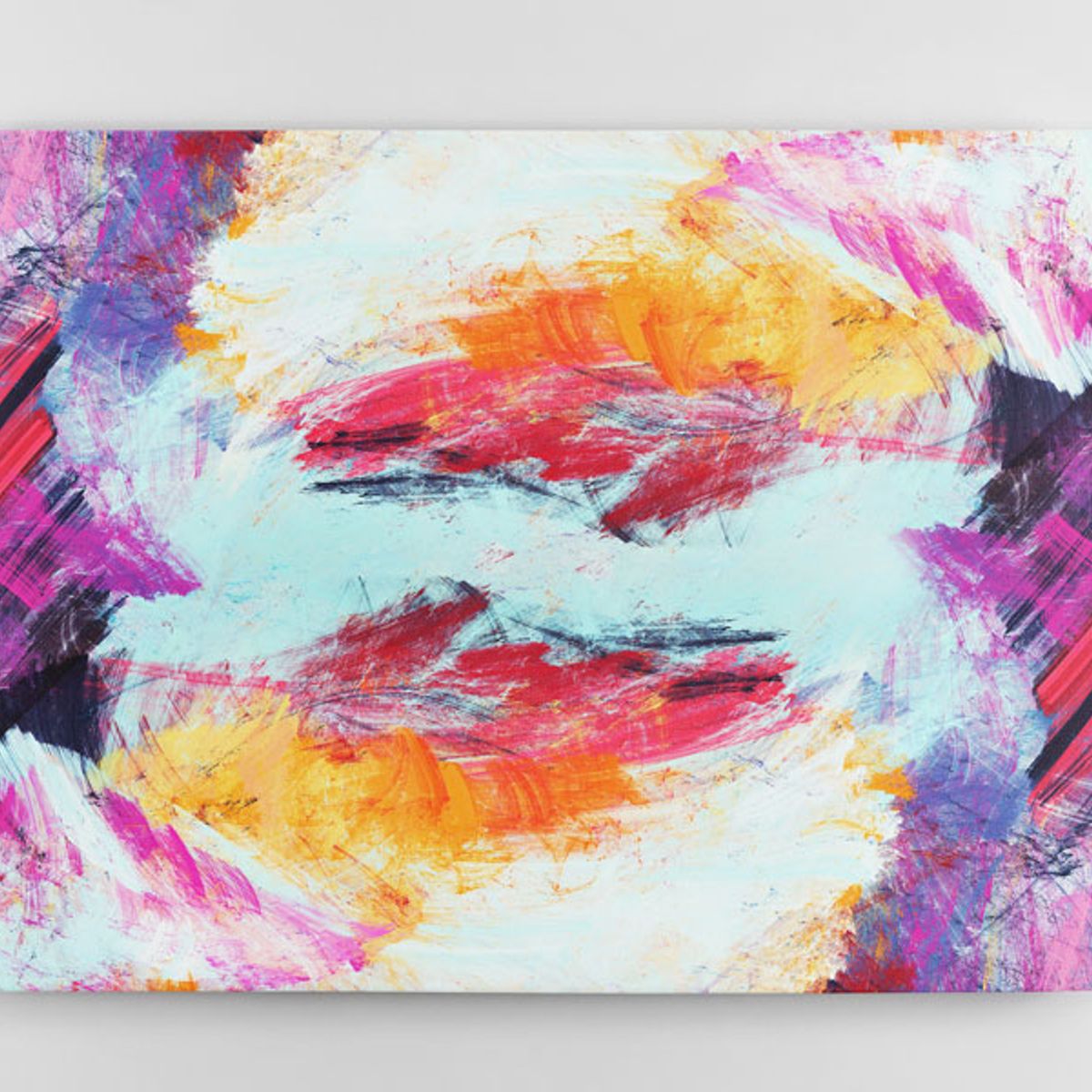 TAYRONA STORE - Cuadro En Lienzo Para La Sala Abstracto 229 50x40cm