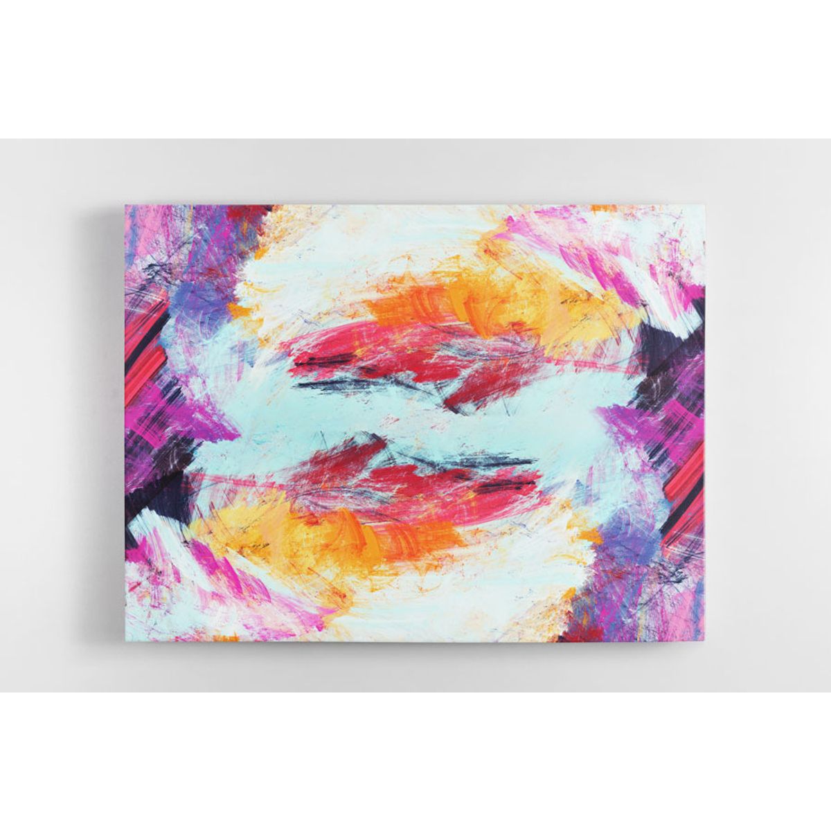 TAYRONA STORE - Cuadro En Lienzo Para La Sala Abstracto 229 50x40cm