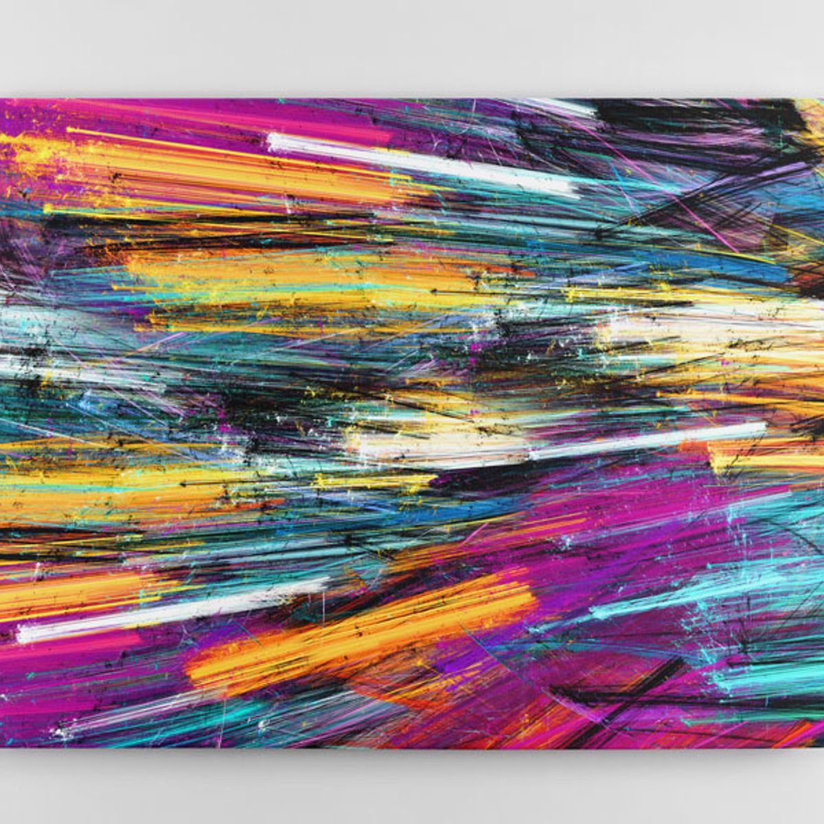 TAYRONA STORE - Cuadro En Lienzo Para La Sala Abstracto 231 50x40cm