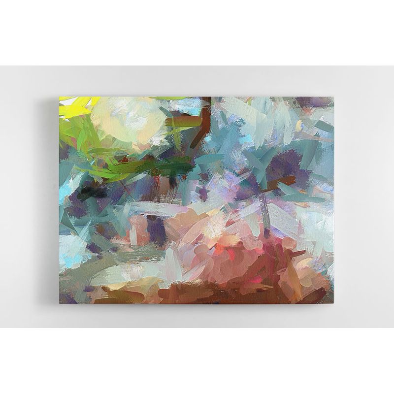 TAYRONA STORE - Cuadro En Lienzo Para La Sala Abstracto 232 50x40cm