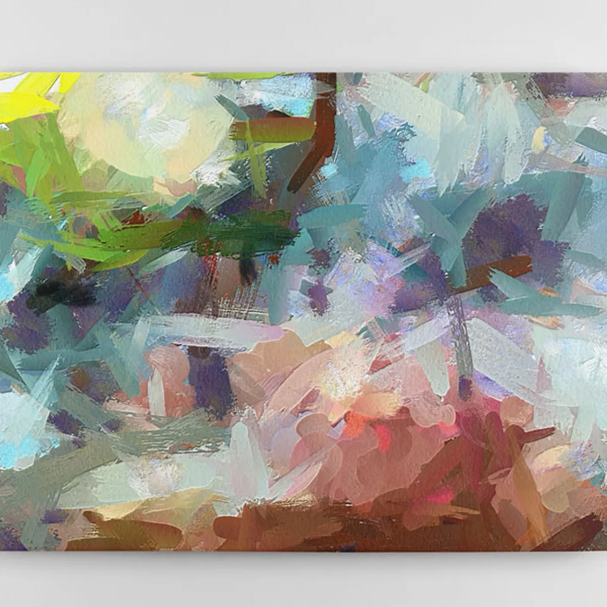 TAYRONA STORE - Cuadro En Lienzo Para La Sala Abstracto 232 100x80cm