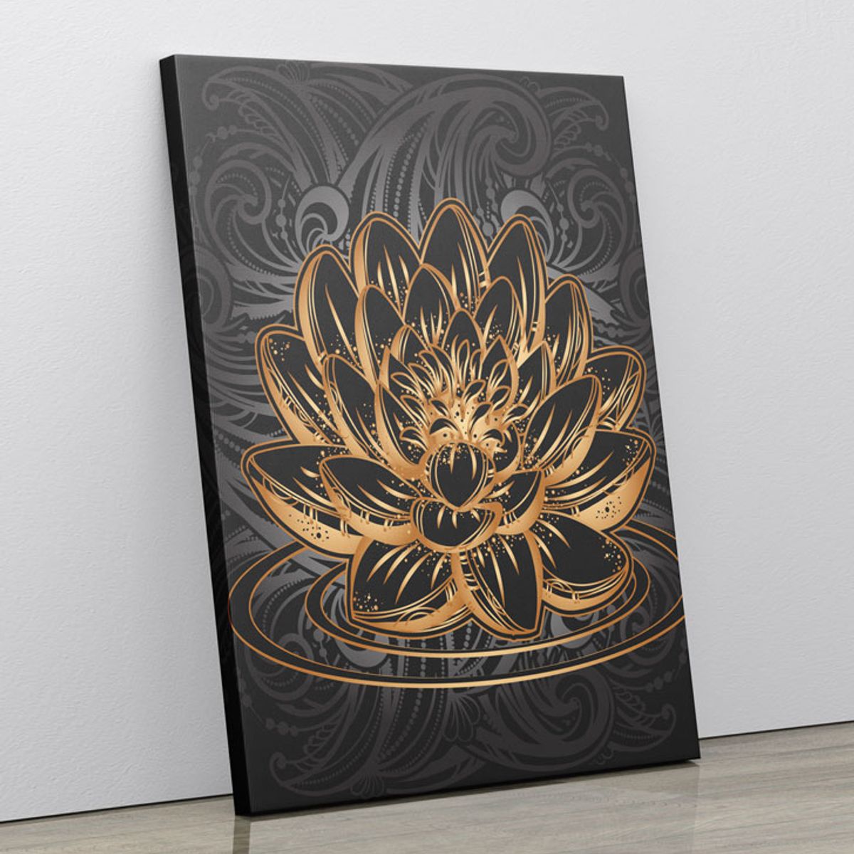 TAYRONA STORE - Cuadro En Lienzo Para La Sala Flor De Loto 06 60x80cm.