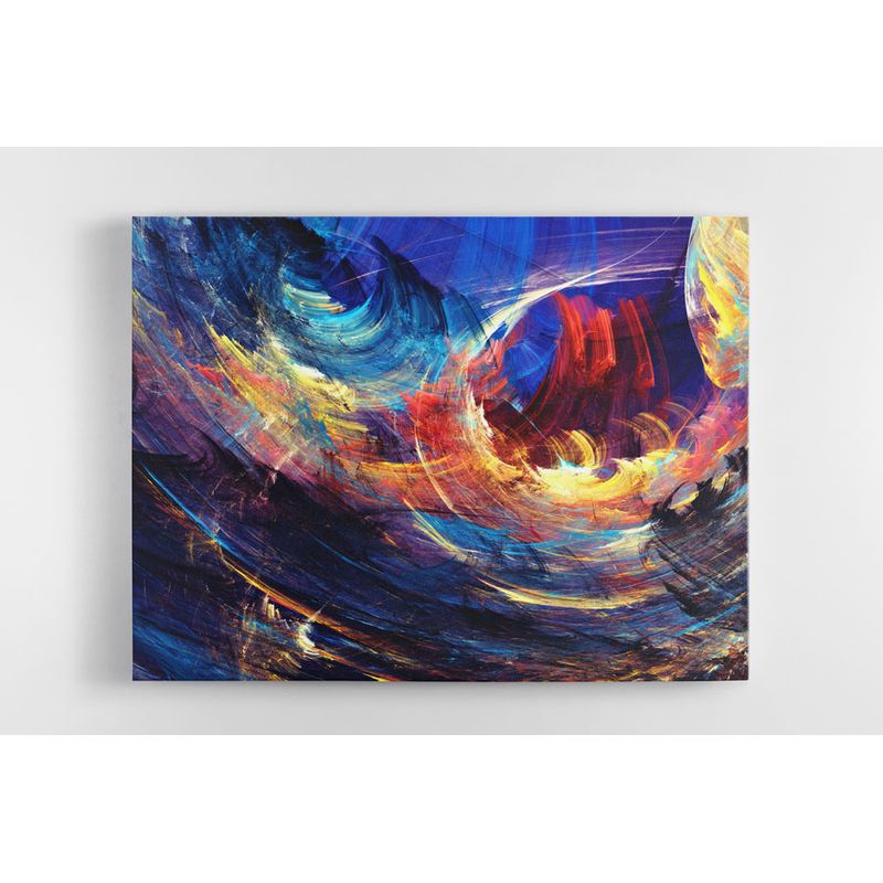 TAYRONA STORE - Cuadro En Lienzo Para La Sala Abstracto 239 50x40cm
