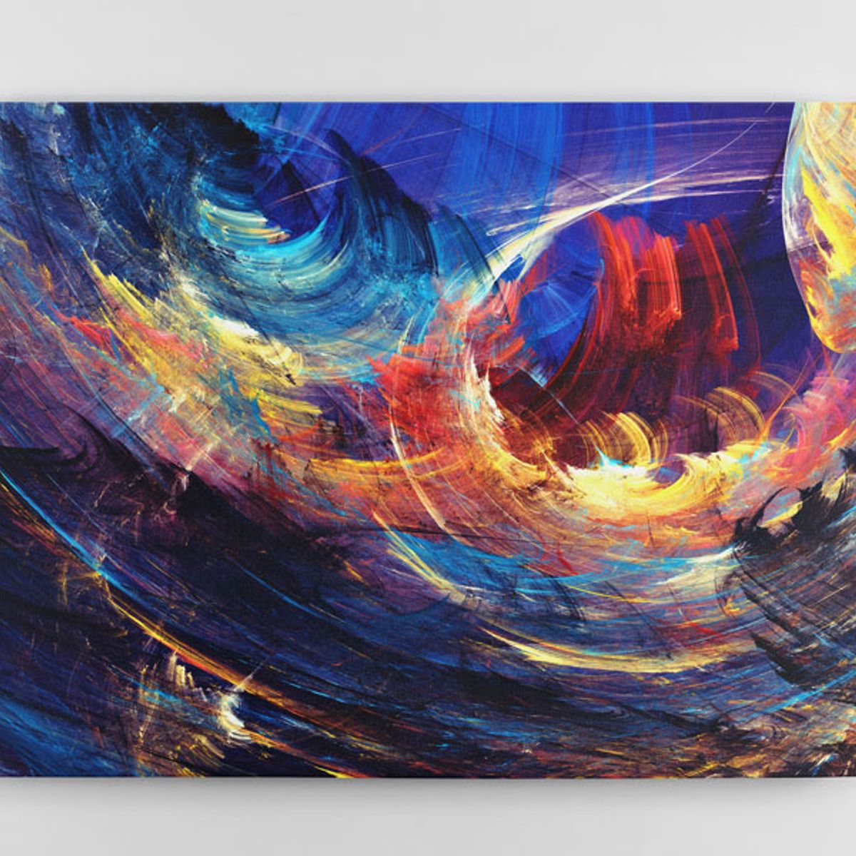 TAYRONA STORE - Cuadro En Lienzo Para La Sala Abstracto 239 100x80cm