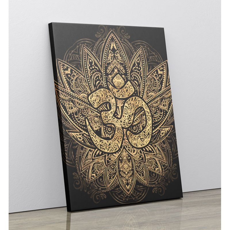 TAYRONA STORE - Cuadro En Lienzo Para La Sala Flor De Loto Om 04 30x40cm