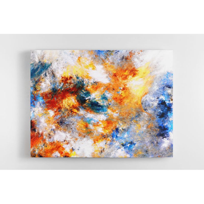 TAYRONA STORE - Cuadro En Lienzo Para La Sala Abstracto 243 100x80cm