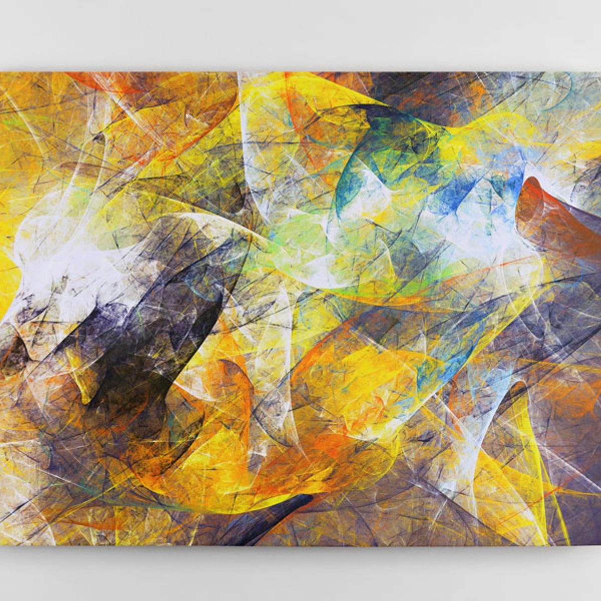 TAYRONA STORE - Cuadro En Lienzo Para La Sala Abstracto 245 100x80cm