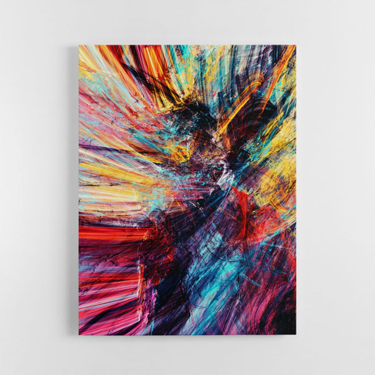 TAYRONA STORE - Cuadro En Lienzo Para La Sala Abstracto 247 100x135cm