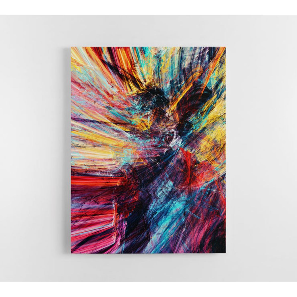 TAYRONA STORE - Cuadro En Lienzo Para La Sala Abstracto 247 100x135cm