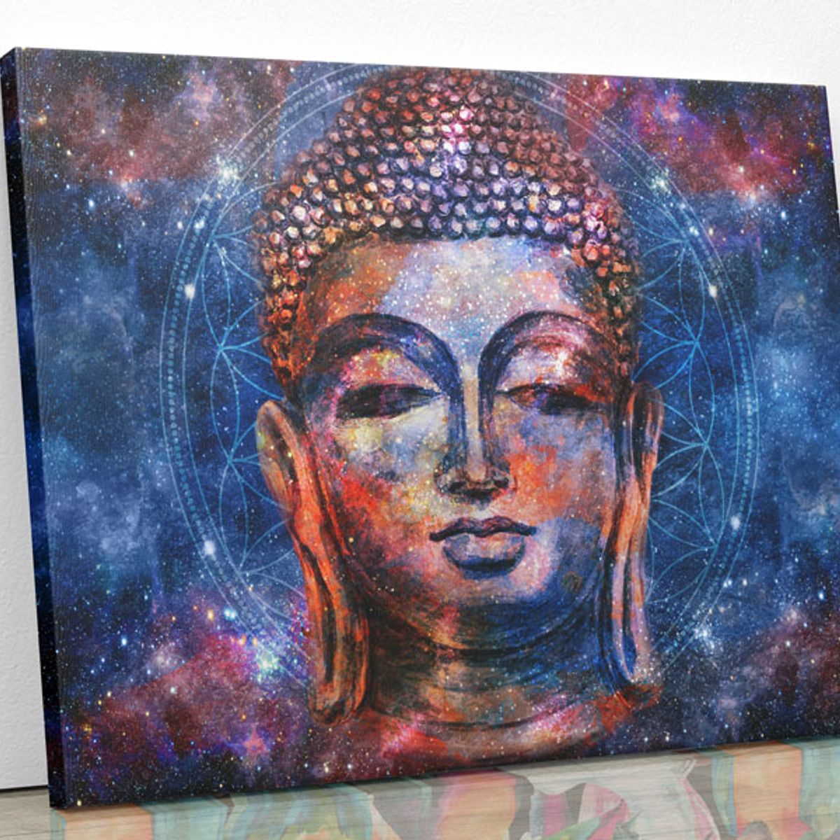 TAYRONA STORE - Cuadro En Lienzo Para La Sala Budda 51 100x80cm.