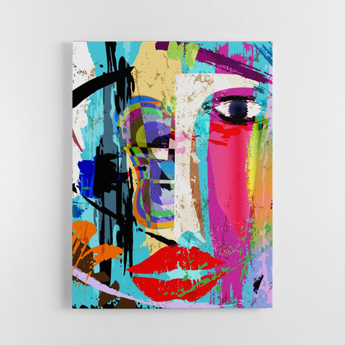 TAYRONA STORE - Cuadro En Lienzo Para La Sala Abstracto 101 60x80cm