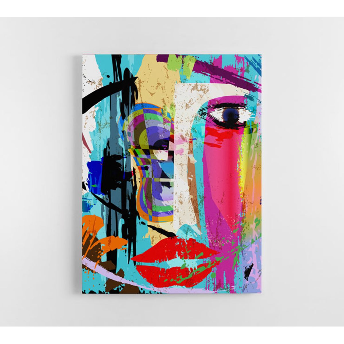 TAYRONA STORE - Cuadro En Lienzo Para La Sala Abstracto 101 60x80cm