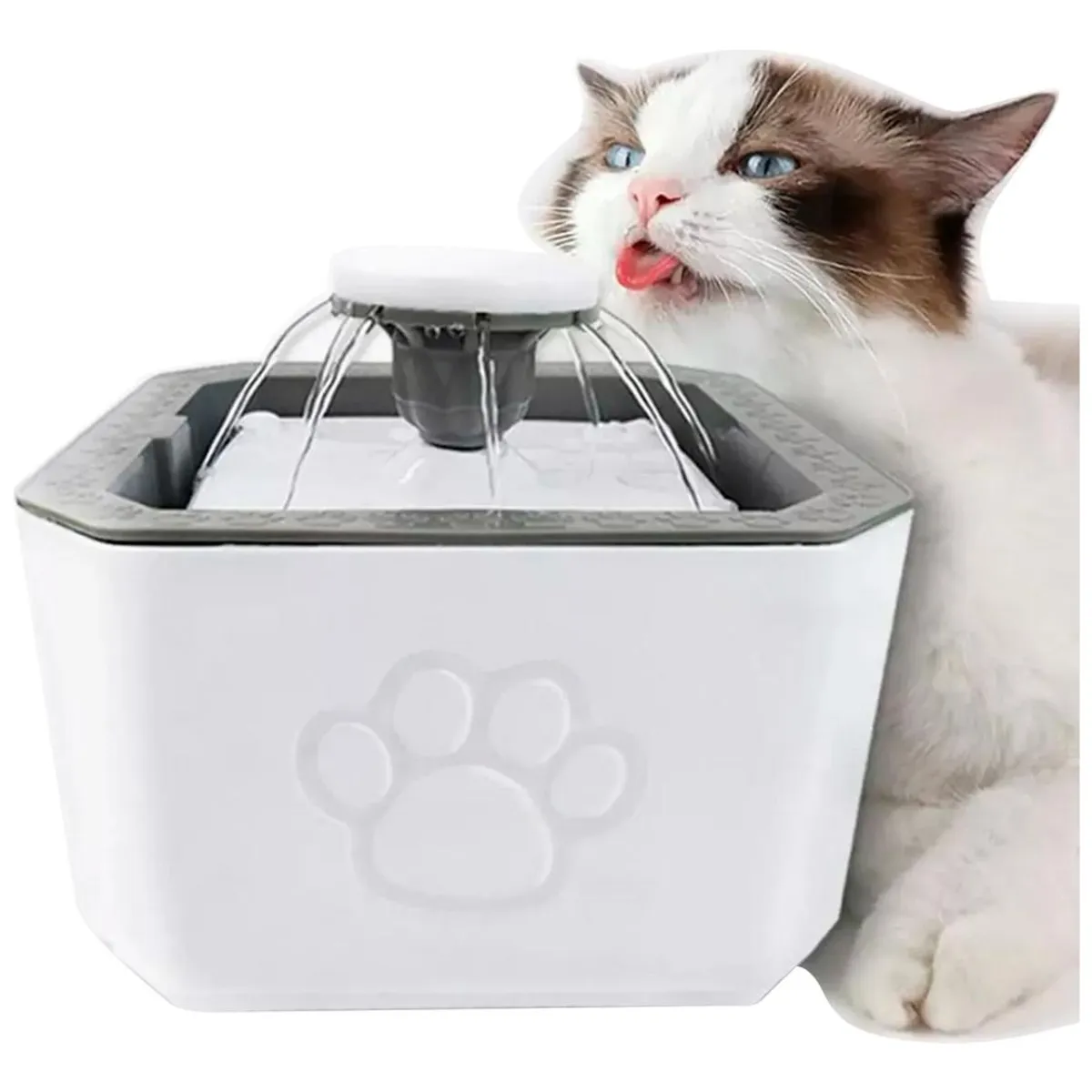XALTA - Fuente De Agua Para Gatos Perros Bebedero Para Mascotas