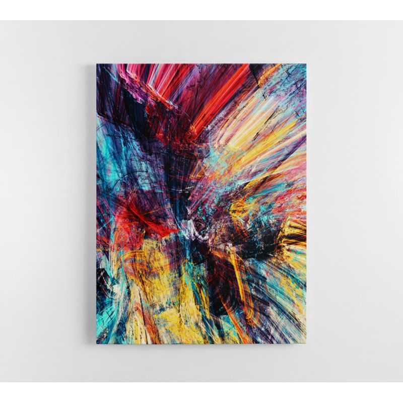 TAYRONA STORE - Cuadro En Lienzo Para La Sala Abstracto 281 120x160cm
