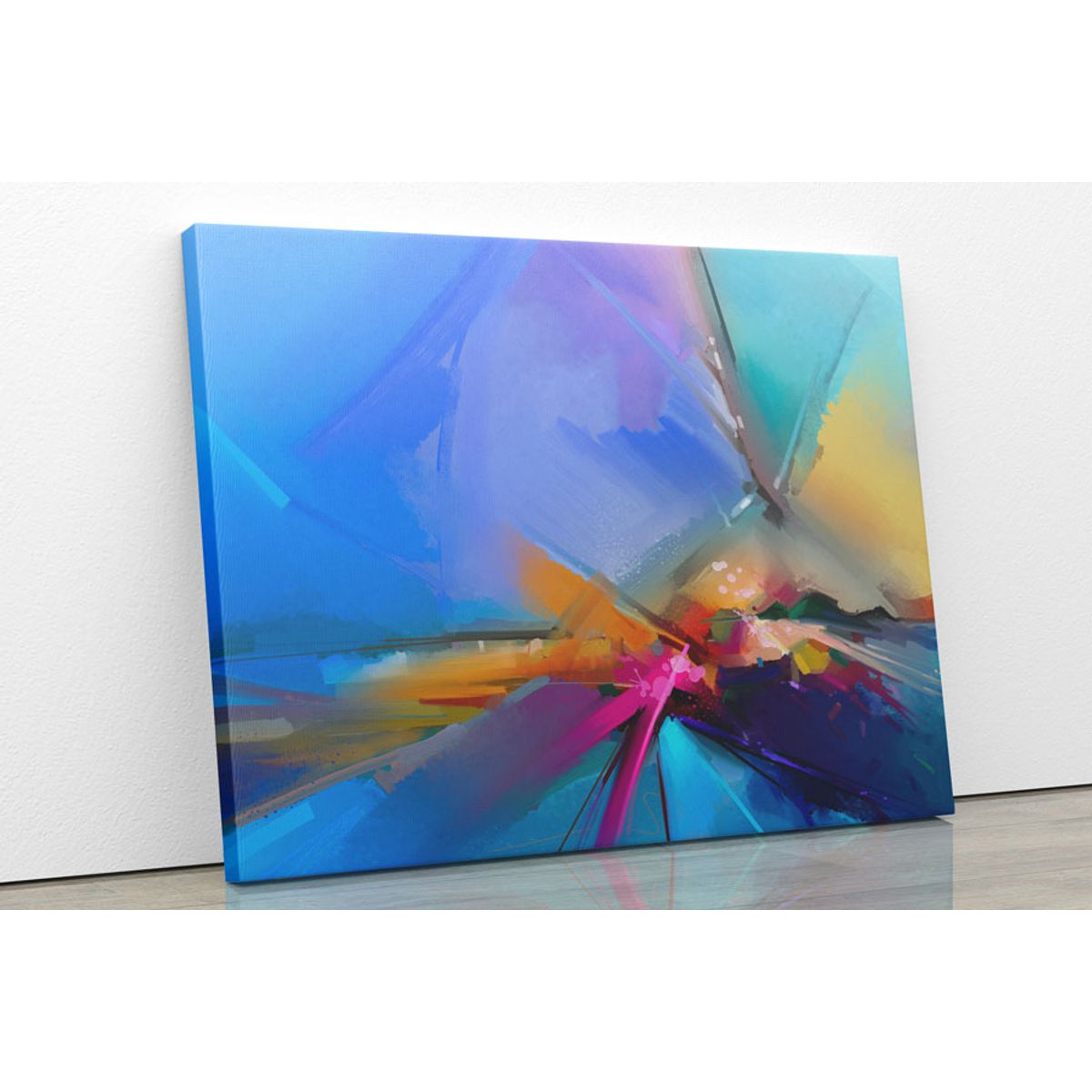 TAYRONA STORE - Cuadro En Lienzo Para La Sala Pintura Abstracta 120 80x60cm