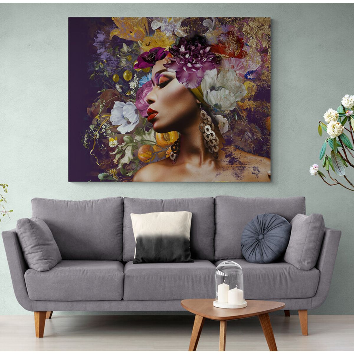 TAYRONA STORE - Cuadro En Lienzo Para La Sala Mujeres Africanas 033 75x60cm